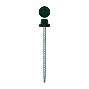 Саморез кровельный Daxmer 4,8х70 (100шт) сверло №1 RAL 6005