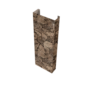 Полустолб для С20 0,45 Print Elite с пленкой King Stone TwinColor (L1,5)