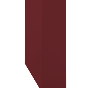 Кожух скатный д920/ш420/в1-820/в2-620 0,45 PE с пленкой RAL 3005 красное вино