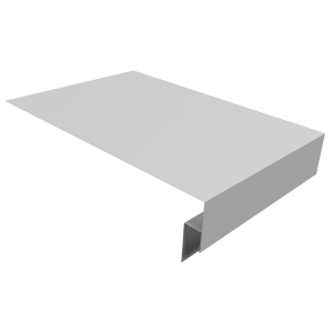 Планка околооконная сложная 250х50х12 (j-фаска) 0,5 Satin с пленкой RAL 9003 сигнальный белый (2м)