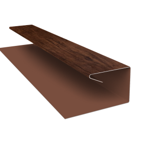 Планка П-образная завершающая сложная (КД) 0,4 Print Premium Cherry Wood Fresh TwinColor (2м)