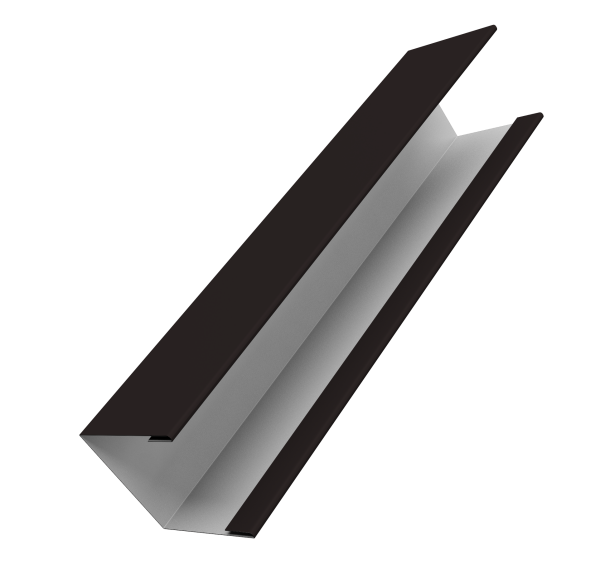 Крышка жалюзи Milan Slim 0,5 PurLite Matt RAL 9005 черный (2м)