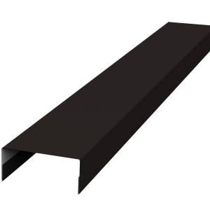 Крышка 45х20 жалюзи Texas 0,5 PurLite Matt RAL 9005 черный (3м)