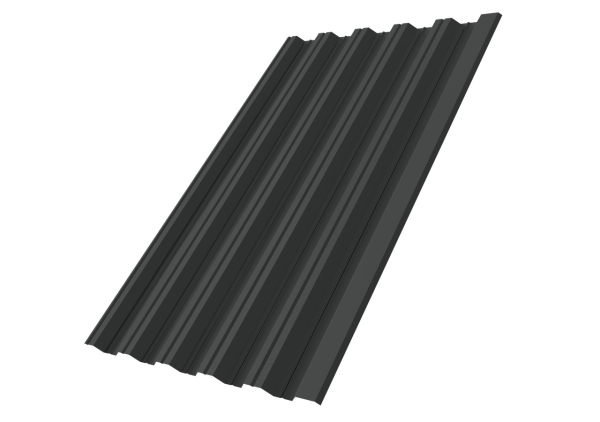 Профнастил НС35R Grand Line 0,5 PurPro Matt 275 RAL 7016 антрацитово-серый