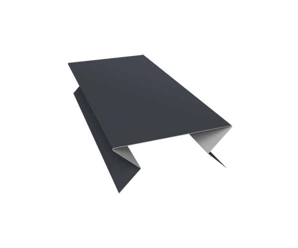 Планка угла внешнего составная нижняя 0,5 Satin Matt TX RAL 7024 мокрый асфальт (3м)