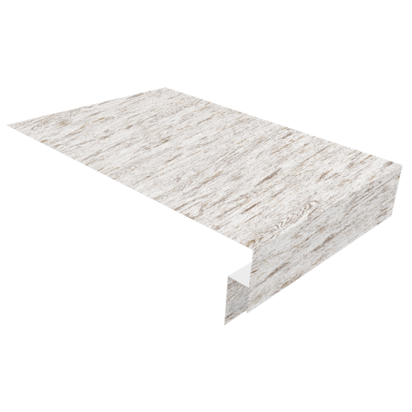 Планка околооконная сложная 300х50х18 (j-фаска) 0,45 Print Elite Snow Wood TwinColor (2м)