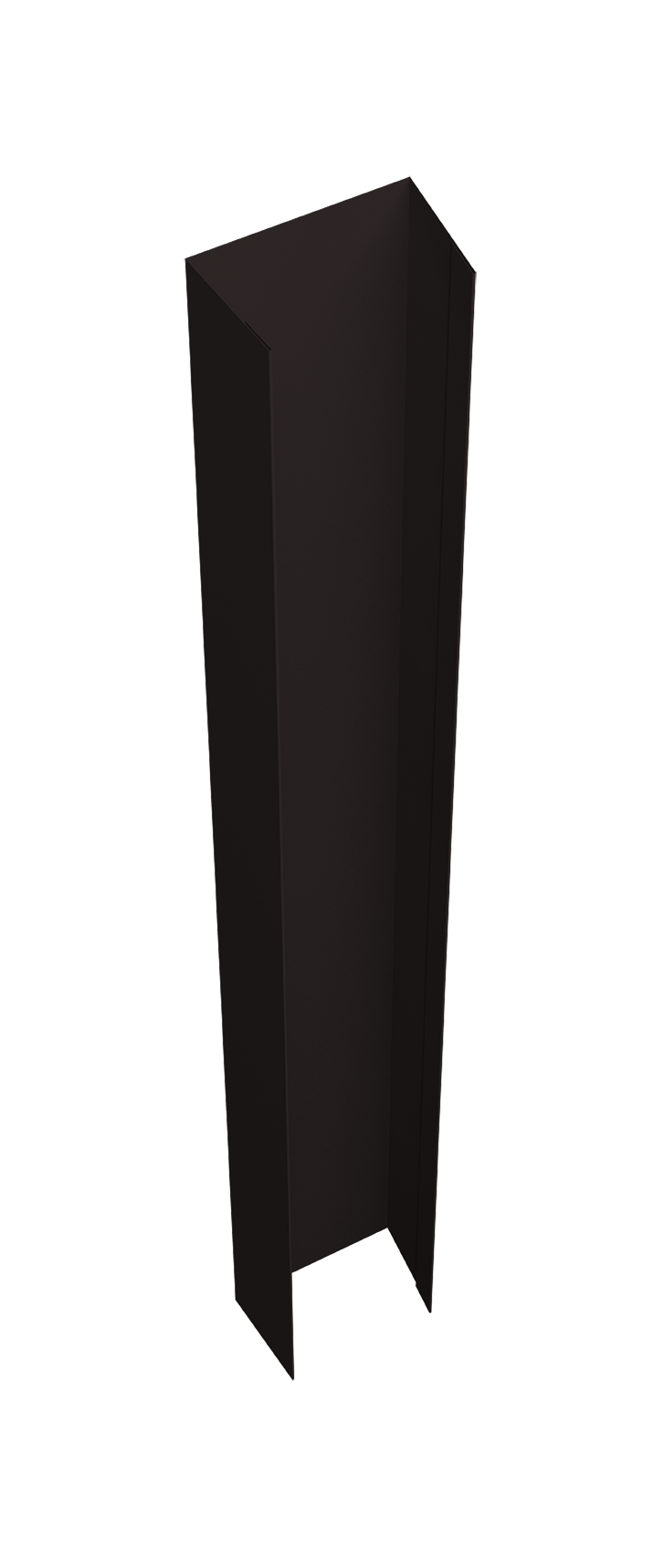 Крепежная планка верхняя Texas 0,45 PE-Double RAL 9005 черный (2,5м)