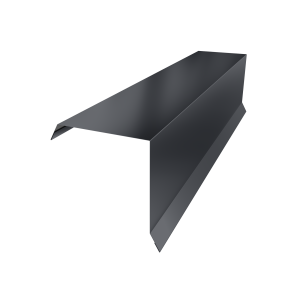 Планка торцевая 95х95 0,5 Satin с пленкой RAL 7024 мокрый асфальт (3м)