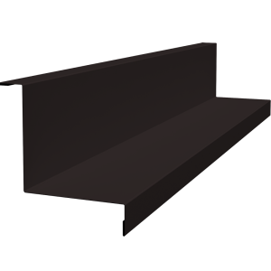 Угол внутренний простой фальц 0,5 Satin Matt RAL 9005 черный (2м)