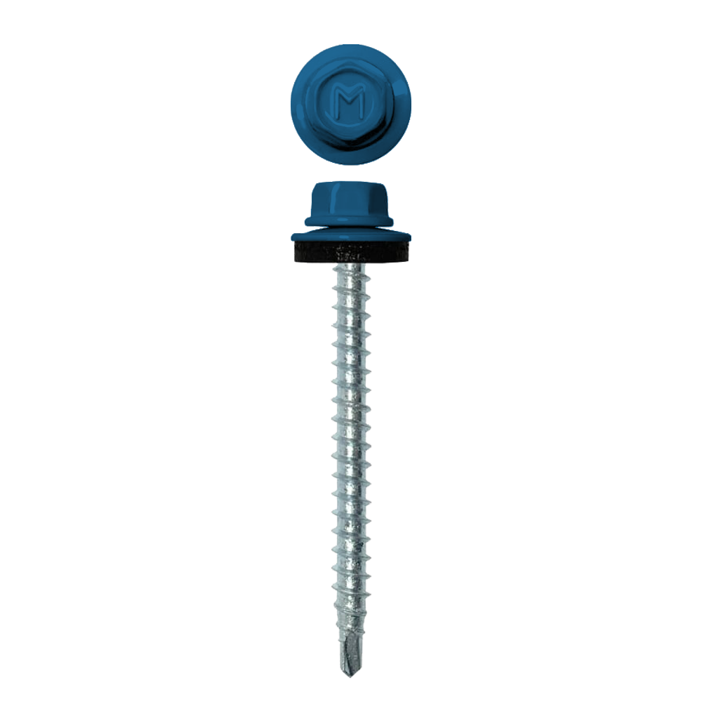 Саморез кровельный Daxmer 4,8х50 (150шт) сверло №1 RAL 5005