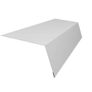 Планка карнизная для мягкой кровли 100х65 0,5 Satin с пленкой RAL 7004 сигнальный серый (3м)