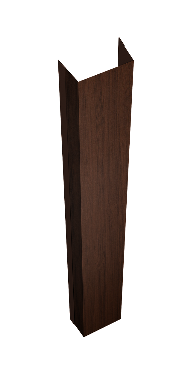 Крепежная планка нижняя Texas 0,45 Print Elite Choco Wood TwinColor (1,8м)