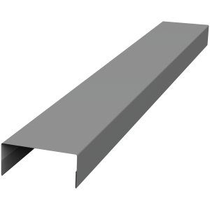 Крышка 30х15 жалюзи Texas 0,45 PE RAL 9006 бело-алюминиевый (2м)