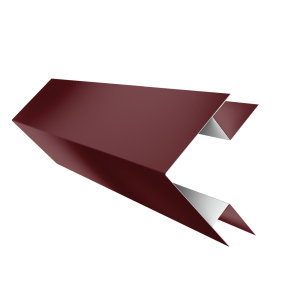 Угол внешний сложный 75х75 0,5 Satin Matt RAL 3005 красное вино (2м)