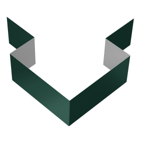 Угол внешний симметричный фибросайдинга 0,5 Satin Matt TX RAL 6005 зеленый мох (2м)