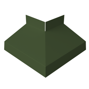 Угол отлива внешний 70 0,5 Satin Matt TX с пленкой RAL 6020 хромовая зелень