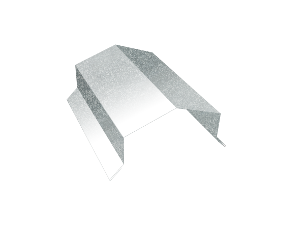 Парапетная крышка угольная 125мм 0,7 Zn (2,5м)