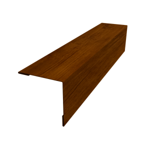 Планка завершающая 50х50 жалюзи Milan 0,45 Print-double Premium Golden Wood Intense F (3м)