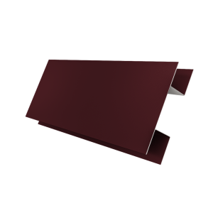 Планка H-образная Блок-Хаус new Grand Line 0,5 Satin Matt RAL 3005 красное вино (3м)