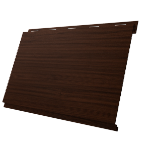 Софит Вертикаль 0,2 Grand Line gofr 0,45 Print Elite с пленкой Choco Wood TwinColor