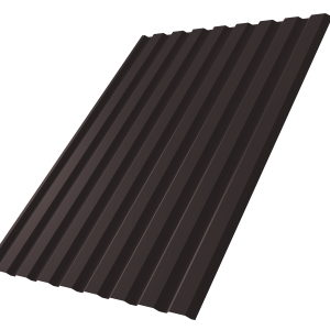 Профнастил С20A 0,4 PE-Matt-Double с пленкой RAL 9005 черный