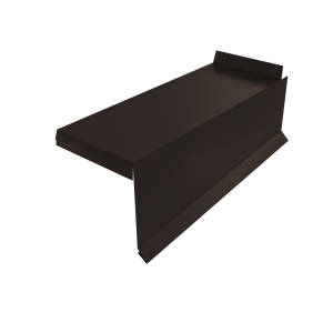 Планка торцевая сегментная Квадро профи Правая 0,5 Atlas X RR 32 темно-коричневый