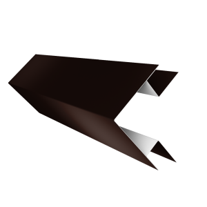 Планка угла внешнего сложного Экобрус Grand Line 0,5 Drap TX RAL 8017 шоколад (2м)