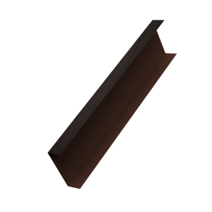 Декоративная накладка на столб универсальная 80х80 для забора жалюзи 0,45 Print Elite Coffee Wood TwinColor (2,5м)