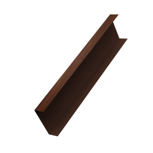 Декоративная накладка на столб универсальная 80х80 для забора жалюзи 0,45 Print Elite Choco Wood TwinColor (2,5м)