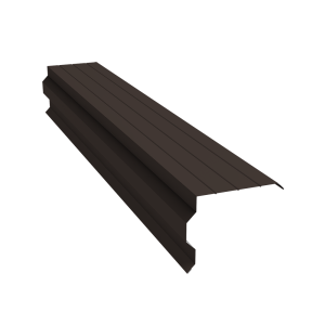 Планка торцевая фигурная 90х110 0,5 Satin Matt RR 32 темно-коричневый (3м)