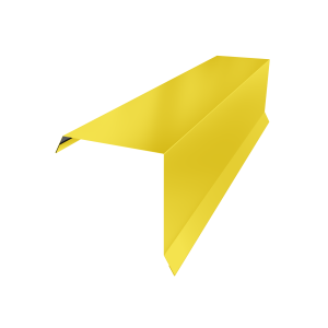 Планка торцевая 95х95 0,45 PE с пленкой RAL 1018 цинково-желтый (2м)