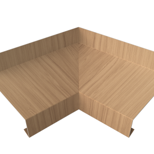 Угол отлива внутренний 70 0,45 Print Elite с пленкой Honey Wood TwinColor