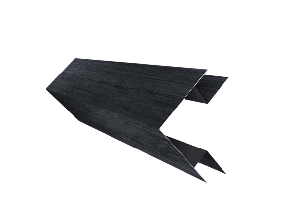Угол внешний сложный 75х75 0,45 Print Premium Grey Wood TwinColor (2м)