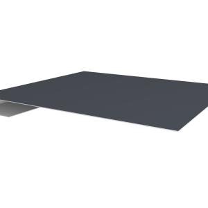 Планка завершающая 0,5 Satin Matt TX RAL 7024 мокрый асфальт (2м)