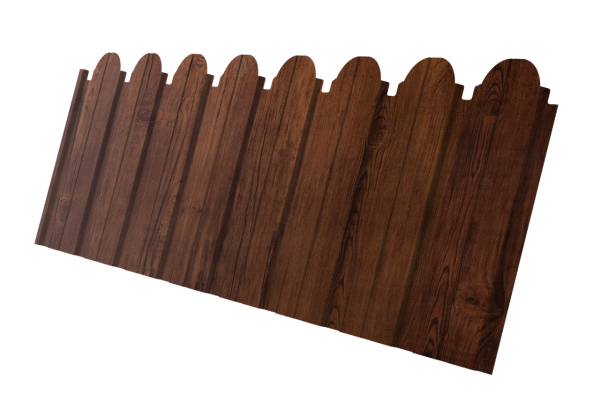 Профнастил C10B фигурный 0,4 Print Premium Cherry Wood Fresh TwinColor