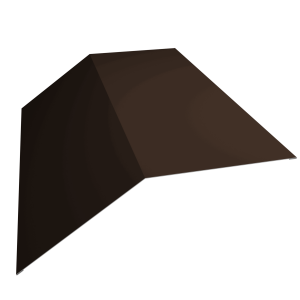 Планка конька плоского 190х190 0,45 Drap-double TX RAL 8017 шоколад (3м)