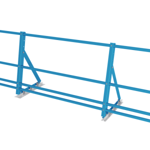 Ограждение кровельное со снегозадержателем на фальц Optima 0,65х2м RAL 5012