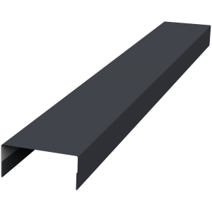 Крышка 30х20 жалюзи Texas 0,5 Satin Matt RAL 7024 мокрый асфальт (2,5м)