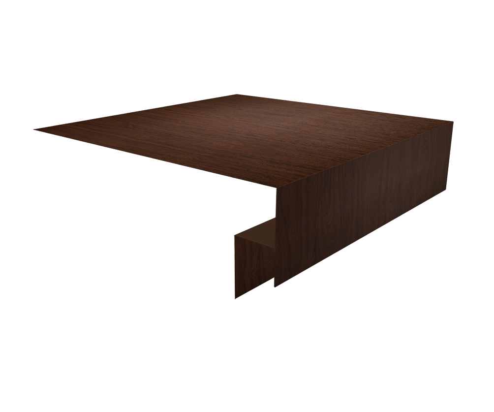 Планка околооконная сложная 200х50х18 (j-фаска) 0,45 Print Elite Choco Wood TwinColor (2м)