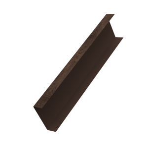 Декоративная накладка на столб универсальная 62х55 для забора жалюзи 0,45 Print Elite Antique Wood TwinColor (1,8м)