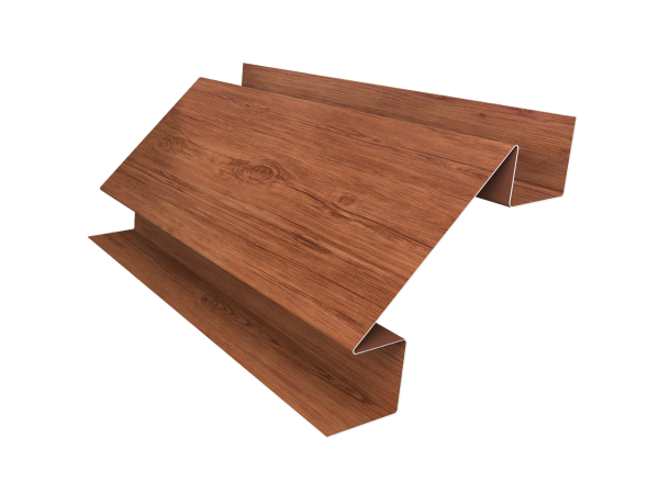 Планка угла внутреннего сложного Блок-Хаус new Grand Line 0,45 Print Premium Rowan Wood Intense FTC (2м)