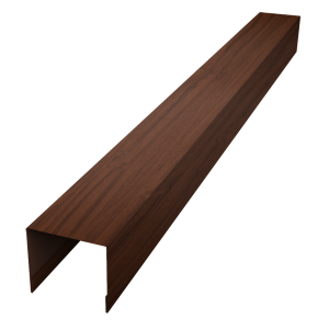 Стойка боковая крепежная для забора жалюзи Palermo 0,45 Print Elite Choco Wood TwinColor (3м)