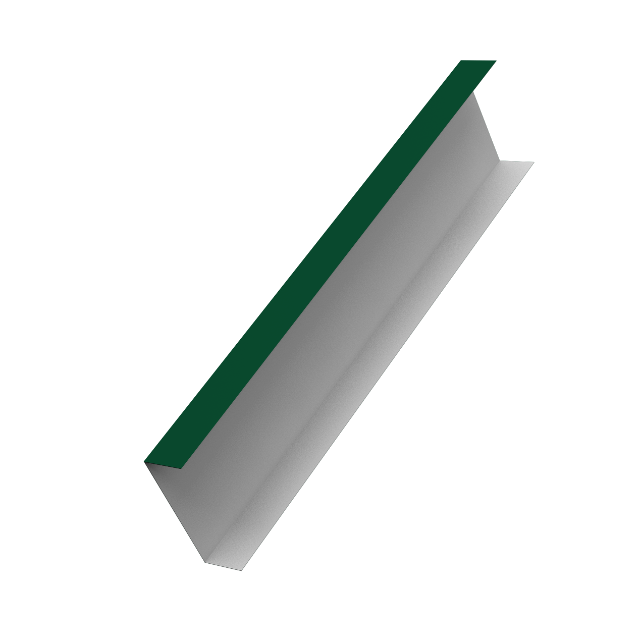 Декоративная накладка на столб универсальная 80х80 для забора жалюзи 0,45 Drap TX RAL 6005 зеленый мох (2м)