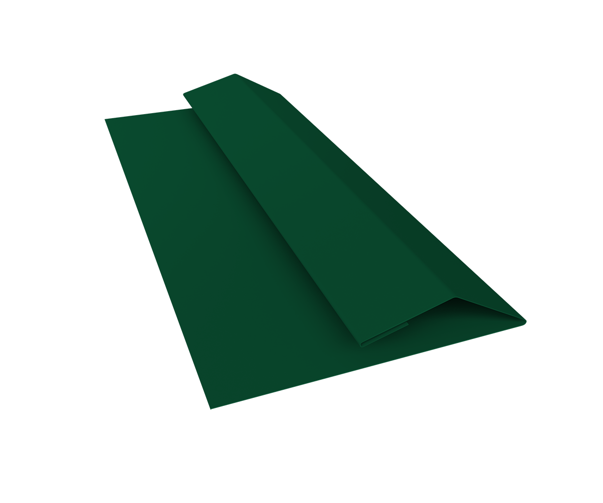 Планка финишная Блок-Хаус new Grand Line 0,45 PE-Double с пленкой RAL 6005 зеленый мох (3м)