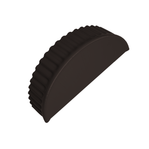 Заглушка малая торцевая 0,5 Rooftop Бархат RR 32 темно-коричневый