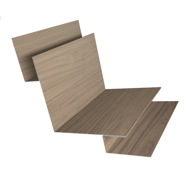 Угол внутренний сложный 90 град. 0,45 Print Elite Honey Wood TwinColor (3м)