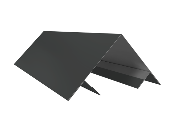 Планка угла внешнего составная верхняя 0,5 Satin с пленкой RAL 7016 антрацитово-серый (3м)