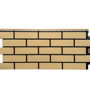 Фасадная панель Grand Line Клинкерный кирпич Design песочный со швом RAL 9005