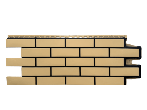 Фасадная панель Grand Line Клинкерный кирпич Design песочный со швом RAL 9005