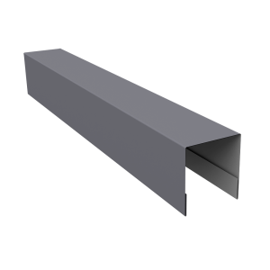 Планка боковая для забора из сайдинга (Блок-хаус new) 0,5 Satin RAL 7004 сигнальный серый (2,5м)